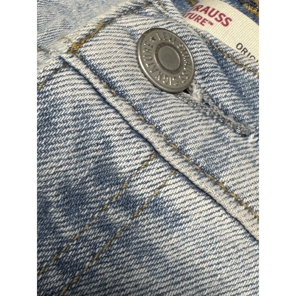 NWT Levi's Signature Women's Vintage Original 14 W32 Blue Denim Shorts Casual - Picture 3 of 10